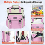 Backpack Cooler for Women, AYAMAYA Stylish 35 Cans Leakproof Soft Cooler Backpack, Waterproof Insulated Lunchbox Shoulder Bag Keeps Cold for Up to 18 Hours for Camping, Beach, Work, Picnic, Travel
