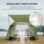Naturehike KOTA 4/6/8 Person Camping Tent, Double Layer Waterproof 4 Person 6 Person 8 Person Tents for Camping, Large and Tall Family Tent with Vestibules Porch