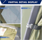 7.2 × 4 × 4 Feet Single Backpack Tent, Waterproof Camping and Hiking Tent can be Used by One Person, Light and Durable