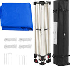 Yaheetech 6.6x6.6 Pop Up Canopy Tent with Vent, Easy Set Up Tent, Instant Sun Shelter Canopy with Wheeled Bag, 4 Sandbags, 8 Stakes & 4 Ropes, for Parties, Beach, Outdoor, Blue