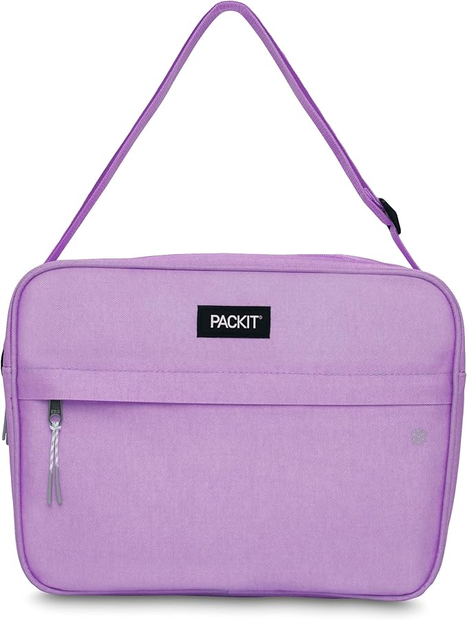 PackIt Freezable Zuma Can Cooler, Built with EcoFreeze Technology, Collapsible, Reusable, Zip Closure with Adjustable Shoulder Strap, Fits 15, 12 Oz Cans