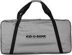 Disc-O-Bed Youth Single Camping Cot Kid-O-Bed, Portable Sleeping Cot for Kids with Included Carry Bag, Indoor and Outdoor Use, Black