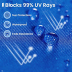 Pop Up Canopy Tent Instant Shelter, Portable Outdoor Sun Shade (Light Blue, 10x10 with Sidewalls)