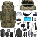 Hiking Backpack for Men 70L/100L Camping Backpack Military Rucksack Molle 3 Days Assault Pack for Climbing | Camping Backpack, 3 Days Assault Pack, for Climbing