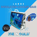 Insulated Picnic/Shopping Cooler Bags for Groceries, Camping, Hiking, Beach, Travel | Lightweight Soft Collapsible | Fast Same Day Shipping