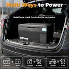 Setpower 12V Refrigerator 21 Quart Portable Freezer 50 Hours Keep Cool,Electric Cooler for Vehicles Car Refrigerator for Car Camping Truck Van RV SUV Road Trip Travel (3-year warranty)
