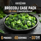 Ready Hour Broccoli Case Pack (48 Servings), Freeze-Dried, Bulk Emergency Food Broccoli Supply, Survival Emergency, Real Non-Perishable, Long Shelf Life