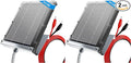 POWOXI Solar Panel for Deer Feeder 6V 1.5W Waterproof Solar Battery Charger with Mounting Bracket Alligator Clip Game Feeders Solar Panel 6 Volt (Pack of 2)