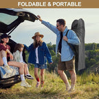 DoCred Oversized XXL Folding Camping Cot with Mattress, Heavy Duty Sleeping Cot Bed Portable Adults Outdoor Bed with Carry Bag, Travel Camp Cots