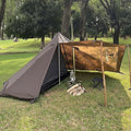 Camping Hot Tent with Wood Stove Jack Winter Teepee Tent 4 Season Backpacking Tent for Survival Hunting Military Fishing
