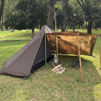 Camping Hot Tent with Wood Stove Jack Winter Teepee Tent 4 Season Backpacking Tent for Survival Hunting Military Fishing