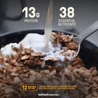 Nutrient Survival MRE Cereal, Chocolate Grain Crunch (12 Servings) Freeze Dried Prepper Supplies & Emergency Food Supply, Dairy & Gluten Free, Shelf Stable Up to 25 Years, One Can