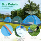 Woanger 10/16 Pack Bulk 2 Person Camping Tents for Homeless Lightweight Tent with Rain Fly and Carrying Bag Waterproof Windproof Setup Pop Up for Camping Backpacking Donation