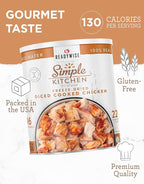Simple Kitchen Freeze Dried Diced Chicken – 16 Servings for Family Meal Prep, Gluten Free & Dehydrated Survival Just Add Water Canned Food, for Camping Meals, Backpacking & Hiking, #10 Can Package
