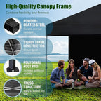 Eurmax USA NOMATTER ONE-Person Open&Close 10x10ft Pop Up Canopy Tent，Portable Shelter Canopy for Outdoor Events，Instant Canopies, Temporary Sunshade,Bonus 4 Sand Bags(Khaki)