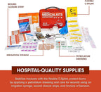 Adventure Medical Kits Sportsman Series Medical Kit - 400 - First Aid Kit for Camping, Hiking, Hunting & More - For 10 People for 14 Days - Includes Bandages, Medicine, Guide Book & More