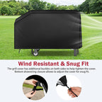 iCOVER 28 inch Griddle Cover for Blackstone,Waterproof Lightweight Polyester Flat Top BBQ Covers for 28" Outdoor Cooking Gas Grill Griddles with One Side Shelf