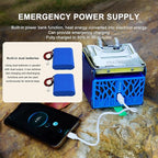 Multi-Fuel Fire-Powered Generator,Portable Charging Camp Stove,with Foldable Design