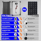 Voltset 30W 24V Solar Panel Kit, Solar Battery Maintainer with MPPT Charge Controller Adjustable Bracket, Solar Battery Charger for RV Car Boat Tractor and Camping