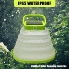Solar Camping Lanterns-Collapsible Camping Essentials,IP65 Solar Lights Outdoor Waterproof,USB Portable Camping Hanging Lamp for Backpacking Gear,Emergency,Tent,Travel,Hiking