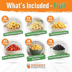 Emergency Essentials Ultimate Fruit & Veggie Kit | 12 Freeze-Dried & Dehydrated #10 Cans | 302 Servings | 30-Year Shelf Life Long-Term Food Storage | Emergency Preparedness Fruit Vegetable Variety Pack