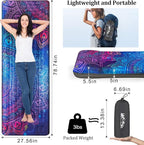 pickyNproud Camping Sleeping Pad Extra Thick 5 Inch Inflatable Camping Pad with Pillow Sleeping Mat Built-in Foot Pump Portable Lightweight Camping Air Mattress for Backpacking Hiking Tent