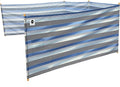 ERDA Surf Stripe Pro Beach Recycled Polyester Rip-Stop 20 ft Lightweight Windscreen, Privacy Screen, Wind Blocker, Free Matching Shoulder Bag (New Mahogany Wood Poles)