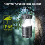 LETMY LED Camping Lantern for Power Outages, 3 Color Modes & Dimmable Battery Powered Lantern, IP65 Waterproof & Collapsible, Lanterns Flashlight Survival Kits for Emergency Hurricane Hiking, 4 Pack