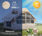 Inflatable Tents for Camping with Stove Jack, 2/4/6/8 Person Easy Setup Blow Up Tents for 4 Seasons Waterproof Inflatable Camping Tent with Awning, Air House Glamping Tents for Camping Adult