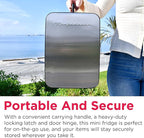 Frigidaire Portable 10L, 15-can Mini Fridge Brushed Stainless Rugged Refrigerator, EFMIS188-SS