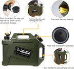 3.2 Gallon/5 Gallon Water Containers with Spigot, BPA Free Water Jug, Military Green Water Tank, Multifunction Water Storage Containers for Camping Outdoor Hiking,Emergency Stroage