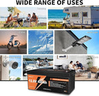 12V 400Ah LiFePO4 Lithium Battery with 200A BMS 5120Wh, Up to 15000 Deep Cycle LiFePO4 Battery Perfect for RV, Solar, Marine, Camping, Off-Grid, Home Energy Storage