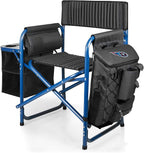 Picnic TIME NFL Unisex-Adult NFL Fusion Camping Chair with Side Table and Soft Cooler, Beach Chair for Adults, Lawn Chair