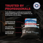 Adventure Medical Kits QuikClot Advanced Clotting Gauze - Stops Bleeding Up to 5X Faster Than Standard Gauze - Kaolin Hemostatic Dressing - for First Aid Kits & Survival Gear - 3 x 24