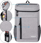 FORICH Soft Cooler Backpack Insulated Waterproof Backpack Cooler Bag Leak Proof Portable Small Cooler Backpacks to Work Lunch Travel Beach Camping Hiking Picnic Fishing Beer for Men Women