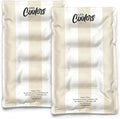 Cool Coolers Reusable XL Soft Ice Packs for Coolers, Long-Lasting Lunch Box Ice Pack, High Performance Quick Freeze, 2Pk, Taupe Stripe