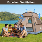 ADSMART Instant Tents for Camping 2/3/4/5 Person Tent Waterproof Easy Setup Sets Up Backpacking Tents with Carry Bag for Outdoor Hiking