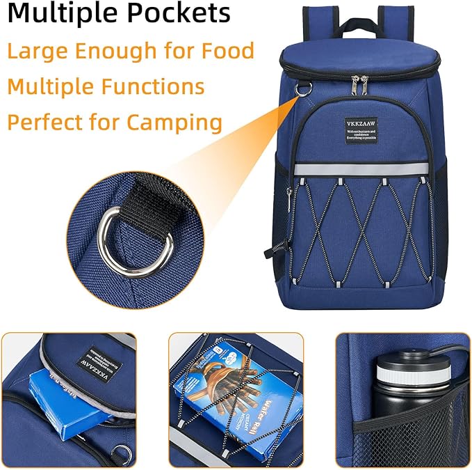 Backpack Cooler Backpack 26 Cans Insulated Leak Proof for Women Men Beach Camping Picnic Fishing Hiking Lunch Backpack Waterproof Cooler