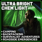 PartySticks Emergency Glow Sticks - 12 Ultra Bright Individually Wrapped Military Grade Chem Lights - 12 Hour Bulk Tactical Light Sticks for Survival Gear, Camping, and Power Outages