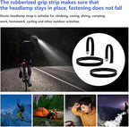 Elastic Headlamp Strap Replacement Headband, fit for Most Headlamps Black Diamond Petzl Princeton Tec Energizer Pelican Silva Fenix Headlamps 1”Width Comfortable Band, Fastening Does Not Fall -2 Pack