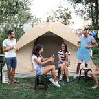 unp 6 Person 4 Season Dome Tent, Easy to Set Up for Camping & Hiking, Lightweight & Portable, Green