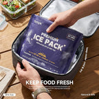 8 Packs Reusable Ice Packs for Cooler - Long Lasting Cold Freezer Packs for Coolers and Lunch Boxes Z1