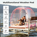 All Weather Proof Pod Sports Tent,Outdoor Weather Tent Sports Pod Pop Up Shelter with Sealed Floor,2-4 Person Clear Tent for Sport Event,Camping,Fishing 8 Sizes & Multicolor