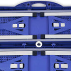 Picnic TIME Portable Folding Picnic Table with Seats for 4, Collapsible Aluminum Table with Benches & Umbrella Hole, Lightweight Foldable Table for Camping, Travel, Backyard, Tailgating | with Umbrella Hole