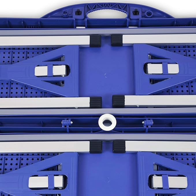 Picnic TIME Portable Folding Picnic Table with Seats for 4, Collapsible Aluminum Table with Benches & Umbrella Hole, Lightweight Foldable Table for Camping, Travel, Backyard, Tailgating | with Umbrella Hole