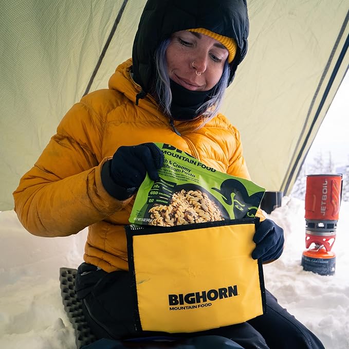 Bighorn Insulated Bag for Backpackers - Durable Small Insulated Pouch for Freeze Dried Backpacking Meals - Packs Flat, Lightweight, Aids Rehydration, Keeps Food Hot, 10 ¼” x 7 ½” x 3 ½”, 1.5oz