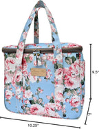 Kwang Min Insulated Insulated Cooler Bag,Reusable Large Lunch Bag for Women, Great for Outdoors,Camping,Party,Premium Quality,Adjustable Strap,Foldable