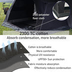 3F UL Gear 1/2 Person Outdoor Ultralight Camping Self-Supporting Kangaroo Tent TC Cotton Fabric Waterproof and Moisture-Proof Tents for Camping, Hiking, Backpacking Four-Season Application