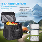 Soft Travel Coolers Bags Insulated Cooling 16hour for Camping Hiking Beach Travel Soft Sided Insulated Cooler Bag 20/48Cans for Women Men