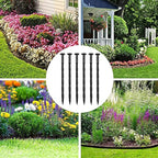Plastic Landscape Anchoring Spikes 25 Pcs 8 Inch Nylon Spiral Landscape Spikes for Yard, Garden Lawn, Weed Barriers, Artificial Turf, Tent